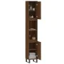 Brown oak plywood bathroom cabinet 30x30x190 cm by vidaXL, bathroom vanities - Ref: Foro24-831547, Price: 88,69 €, Discount: %