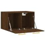 Oak brown engineered wood wall cabinet 60x36.5x35 cm by vidaXL, Lockers and storage cabinets - Ref: Foro24-830011, Price: 39,...