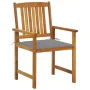 Garden chairs 2 units solid acacia wood and cushions by vidaXL, Garden chairs - Ref: Foro24-3061169, Price: 145,73 €, Discoun...