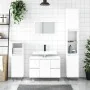 Engineered wood bathroom cabinet in white, 80x33x60 cm by vidaXL, bathroom vanities - Ref: Foro24-831652, Price: 94,17 €, Dis...