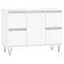 Engineered wood bathroom cabinet in white, 80x33x60 cm by vidaXL, bathroom vanities - Ref: Foro24-831652, Price: 94,17 €, Dis...