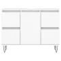 Engineered wood bathroom cabinet in white, 80x33x60 cm by vidaXL, bathroom vanities - Ref: Foro24-831652, Price: 94,17 €, Dis...