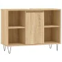 Badmöbel aus Holzwerkstoff Sonoma Eiche 80x33x60 cm von vidaXL, Badezimmerwaschtische - Ref: Foro24-831631, Preis: 57,85 €, R...