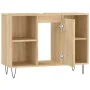 Badmöbel aus Holzwerkstoff Sonoma Eiche 80x33x60 cm von vidaXL, Badezimmerwaschtische - Ref: Foro24-831631, Preis: 57,85 €, R...