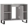 Sonoma grauer Badezimmerschrank aus Holzwerkstoff, 80 x 33 x 60 cm von vidaXL, Badezimmerwaschtische - Ref: Foro24-831642, Pr...