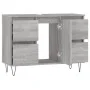 Sonoma grauer Badezimmerschrank aus Holzwerkstoff, 80 x 33 x 60 cm von vidaXL, Badezimmerwaschtische - Ref: Foro24-831658, Pr...