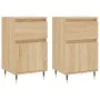 Aparadores 2 uds madera de ingeniería roble Sonoma 40x35x70 cm de vidaXL, Aparadores - Ref: Foro24-831139, Precio: 62,59 €, D...