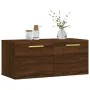 Oak brown engineered wood wall cabinet 80x36.5x35 cm by vidaXL, Lockers and storage cabinets - Ref: Foro24-830067, Price: 53,...