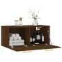 Oak brown engineered wood wall cabinet 80x36.5x35 cm by vidaXL, Lockers and storage cabinets - Ref: Foro24-830067, Price: 53,...