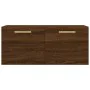 Oak brown engineered wood wall cabinet 80x36.5x35 cm by vidaXL, Lockers and storage cabinets - Ref: Foro24-830067, Price: 53,...