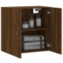 Oak brown engineered wood wall cabinet 60x31x60 cm by vidaXL, Lockers and storage cabinets - Ref: Foro24-829963, Price: 44,19...