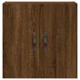 Oak brown engineered wood wall cabinet 60x31x60 cm by vidaXL, Lockers and storage cabinets - Ref: Foro24-829963, Price: 44,19...