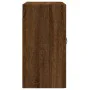 Oak brown engineered wood wall cabinet 60x31x60 cm by vidaXL, Lockers and storage cabinets - Ref: Foro24-829963, Price: 44,19...