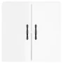 Plywood glossy white wall-mounted cabinet 60x31x60 cm by vidaXL, Lockers and storage cabinets - Ref: Foro24-829958, Price: 54...