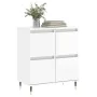 Sideboard aus glänzendem weißem Sperrholz 60x35x70 cm von vidaXL, Sideboards - Ref: Foro24-831206, Preis: 70,03 €, Rabatt: %