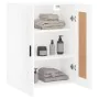 White engineered wood wall cabinet 69.5x34x90 cm by vidaXL, Sideboards - Ref: Foro24-830396, Price: 82,05 €, Discount: %