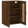 Wandschrank aus braunem Eichenholzwerkstoff, 69,5 x 34 x 90 cm von vidaXL, Sideboards - Ref: Foro24-830411, Preis: 63,69 €, R...