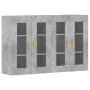 Wall cabinets 2 pcs concrete gray engineered wood by vidaXL, Sideboards - Ref: Foro24-3197900, Price: 150,61 €, Discount: %