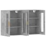 Wall cabinets 2 pcs concrete gray engineered wood by vidaXL, Sideboards - Ref: Foro24-3197900, Price: 150,61 €, Discount: %