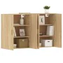 Wandschränke 2 Stk. Holzwerkstoff Sonoma Eiche von vidaXL, Sideboards - Ref: Foro24-3197875, Preis: 183,85 €, Rabatt: %