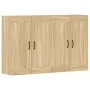 Wall cabinets 2 units engineered wood Sonoma oak by vidaXL, Sideboards - Ref: Foro24-3197987, Price: 146,51 €, Discount: %