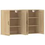 Wall cabinets 2 units engineered wood Sonoma oak by vidaXL, Sideboards - Ref: Foro24-3197987, Price: 146,51 €, Discount: %