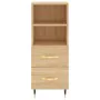 Aparador madera contrachapada color roble Sonoma 34,5x34x90 cm de vidaXL, Aparadores - Ref: Foro24-828647, Precio: 59,91 €, D...