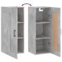 Engineered wood gray concrete wall cabinet 34.5x34x90 cm by vidaXL, Sideboards - Ref: Foro24-830512, Price: 39,46 €, Discount: %