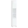 Glossy white plywood bathroom cabinet 30x30x190 cm by vidaXL, bathroom vanities - Ref: Foro24-831526, Price: 109,93 €, Discou...