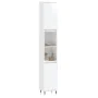 Glossy white plywood bathroom cabinet 30x30x190 cm by vidaXL, bathroom vanities - Ref: Foro24-831526, Price: 109,93 €, Discou...