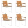 Garden chairs and cushions 4 units solid acacia wood by vidaXL, Garden chairs - Ref: Foro24-3078473, Price: 510,97 €, Discoun...