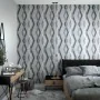 Topchic Gray and Black Graphic Lines Diamondss Wallpaper by Noordwand, Painted paper - Ref: Foro24-440464, Price: 28,80 €, Di...