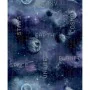 Good Vibes schwarz-lila Galaxie-Planeten- und Text-Hintergrundbild von Noordwand, Bemaltes Papier - Ref: Foro24-440436, Preis...