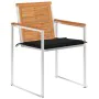 Garden chairs and cushions 6 units solid acacia wood by vidaXL, Garden chairs - Ref: Foro24-3078504, Price: 771,24 €, Discoun...