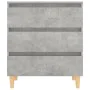 Betongraues Sperrholz-Sideboard 60x35x69 cm von vidaXL, Sideboards - Ref: Foro24-806089, Preis: 77,37 €, Rabatt: %