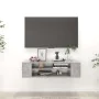 Mueble de TV colgante contrachapada gris hormigón 100x30x26,5cm de vidaXL, Muebles TV - Ref: Foro24-806233, Precio: 42,69 €, ...