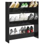 Wand Zapatero Sperrholz schwarz glänzend 80x18x90 cm von vidaXL, Schuhregale und Schuhorganisatoren - Ref: Foro24-806791, Pre...