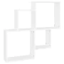 White plywood wall cube shelf 80x15x78.5 cm by vidaXL, Shelves and shelves - Ref: Foro24-807259, Price: 37,15 €, Discount: %