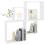 White plywood wall cube shelf 80x15x78.5 cm by vidaXL, Shelves and shelves - Ref: Foro24-807259, Price: 37,15 €, Discount: %