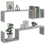 Wall shelves 2 pcs gray engineered wood 100x15x20 cm by vidaXL, Shelves and shelves - Ref: Foro24-807272, Price: 22,74 €, Dis...