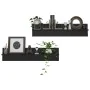 Wall shelf 2 pcs glossy black plywood 80x11.5x18 cm by vidaXL, Shelves and shelves - Ref: Foro24-807347, Price: 19,61 €, Disc...