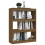 Honey brown pine space divider shelf 100x30x103 cm by vidaXL, Bookcases and shelves - Ref: Foro24-808216, Price: 64,07 €, Dis...