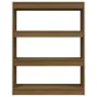 Honey brown pine space divider shelf 100x30x103 cm by vidaXL, Bookcases and shelves - Ref: Foro24-808216, Price: 64,07 €, Dis...