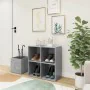 Concrete gray plywood hallway shoe rack 105x35.5x70cm by vidaXL, Shoe racks and shoe organizers - Ref: Foro24-808255, Price: ...