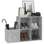 Concrete gray plywood hallway shoe rack 105x35.5x70cm by vidaXL, Shoe racks and shoe organizers - Ref: Foro24-808255, Price: ...