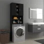 Black washing machine cabinet 64x25.5x190 cm by vidaXL, Accessories for washing machines and dryers - Ref: Foro24-808423, Pri...