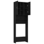 Black washing machine cabinet 64x25.5x190 cm by vidaXL, Accessories for washing machines and dryers - Ref: Foro24-808423, Pri...