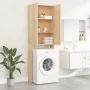 Sonoma oak washing machine cabinet 64x25.5x190 cm by vidaXL, Accessories for washing machines and dryers - Ref: Foro24-808416...