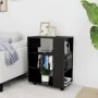 Plywood black wheeled cabinet 60x35x75 cm by vidaXL, Lockers and storage cabinets - Ref: Foro24-808450, Price: 59,81 €, Disco...