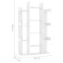 White plywood bookcase shelf 86x25.5x140 cm by vidaXL, Bookcases and shelves - Ref: Foro24-808900, Price: 85,70 €, Discount: %